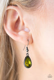 Paparazzi "So Sorority" Green Necklace & Earring Set Paparazzi Jewelry