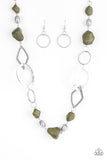 Paparazzi "Thats TERRA-ific!" Green Necklace & Earring Set Paparazzi Jewelry