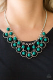 Paparazzi VINTAGE VAULT "Really Rococo" Green Necklace & Earring Set Paparazzi Jewelry