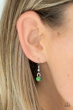Paparazzi VINTAGE VAULT "Got It On Lock" Green Necklace & Earring Set Paparazzi Jewelry