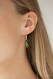 Paparazzi "Crystal Couture" Green Necklace & Earring Set Paparazzi Jewelry