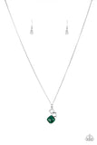 Paparazzi "Stylishly Square" Green Necklace & Earring Set Paparazzi Jewelry