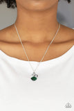 Paparazzi "Stylishly Square" Green Necklace & Earring Set Paparazzi Jewelry
