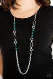 Paparazzi VINTAGE VAULT "CACHE Me Out" Green Necklace & Earring Set Paparazzi Jewelry