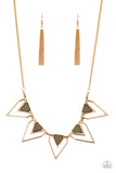 Paparazzi "The Pack Leader" Green Necklace & Earring Set Paparazzi Jewelry