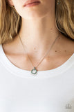 Paparazzi "Front and CENTERED" Green Necklace & Earring Set Paparazzi Jewelry