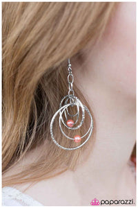 Paparazzi "In Your Atmosphere - Coral" earring Paparazzi Jewelry