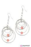 Paparazzi "In Your Atmosphere - Coral" earring Paparazzi Jewelry