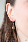 Paparazzi "Count To Zen" Green Necklace & Earring Set Paparazzi Jewelry