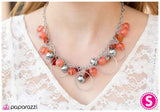 Paparazzi "Mysterious Ways - Coral" necklace Paparazzi Jewelry