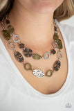 Paparazzi "Trippin On Texture" Multi Necklace & Earring Set Paparazzi Jewelry