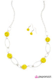 Paparazzi "Having A Ball - Yellow" necklace Paparazzi Jewelry