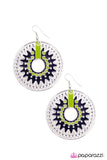 Paparazzi "The Essence of Radiance - Green" earring Paparazzi Jewelry