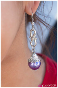 Paparazzi "I Am Hooked - Purple " earring Paparazzi Jewelry