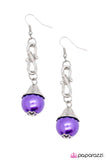 Paparazzi "I Am Hooked - Purple " earring Paparazzi Jewelry