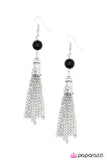 Paparazzi "Catch Me, Im Falling" Black Earrings Paparazzi Jewelry