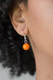 Paparazzi "Soar With The Eagles" Orange Necklace & Earring Set Paparazzi Jewelry