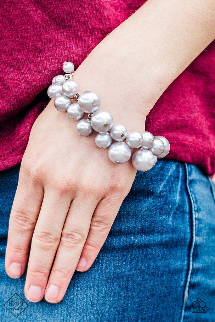 Paparazzi "Glam The Expense" FASHION FIX Silver Bracelet