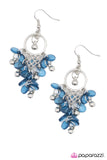 Paparazzi "Daydreaming -  Blue Earring" earring Paparazzi Jewelry