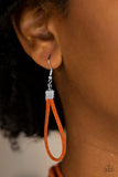 Paparazzi "Walk The WALKABOUT" Orange Necklace & Earring Set Paparazzi Jewelry