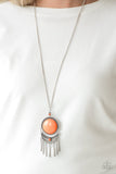 Paparazzi "Rural Rustler" Orange Necklace & Earring Set Paparazzi Jewelry