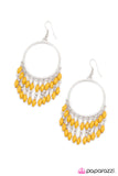 Paparazzi "Sporadic Sprinkles" Yellow Earrings Paparazzi Jewelry
