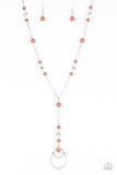 Paparazzi "Sandstone Savannahs" Orange Necklace & Earring Set Paparazzi Jewelry