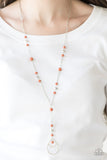 Paparazzi "Sandstone Savannahs" Orange Necklace & Earring Set Paparazzi Jewelry