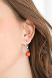 Paparazzi VINTAGE VAULT "Count To Zen" Orange Necklace & Earring Set Paparazzi Jewelry