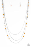 Paparazzi "Colorful Cadence" Orange Necklace & Earring Set Paparazzi Jewelry