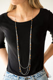 Paparazzi "Colorful Cadence" Orange Necklace & Earring Set Paparazzi Jewelry