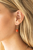 Paparazzi "Tour de Trendsetter" Orange Necklace & Earring Set Paparazzi Jewelry