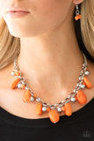 Paparazzi VINTAGE VAULT "Grand Canyon Grotto" Orange Necklace & Earring Set Paparazzi Jewelry