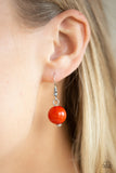 Paparazzi "Gorgeously Globetrotter" Orange Necklace & Earring Set Paparazzi Jewelry