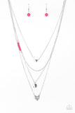 Paparazzi VINTAGE VAULT "Gypsy Heart" Pink Necklace & Earring Set Paparazzi Jewelry