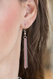 Paparazzi "Intensely Industrial" Pink Necklace & Earring Set Paparazzi Jewelry