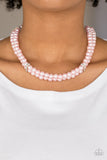 Paparazzi "Put On Your Party Dress" Pink Necklace & Earring Set Paparazzi Jewelry