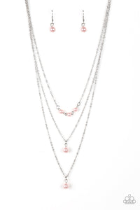 Paparazzi "High Heels and Hustle" Pink Necklace & Earring Set Paparazzi Jewelry