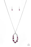 Paparazzi VINTAGE VAULT "Spotlight Social" Pink Necklace & Earring Set Paparazzi Jewelry