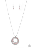 Paparazzi VINTAGE VAULT "Gather Around Gorgeous" Pink Necklace & Earring Set Paparazzi Jewelry
