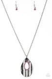 Paparazzi VINTAGE VAULT "Stop, TEARDROP, and Roll" Pink Necklace & Earring Set Paparazzi Jewelry