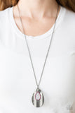 Paparazzi VINTAGE VAULT "Stop, TEARDROP, and Roll" Pink Necklace & Earring Set Paparazzi Jewelry