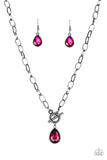 Paparazzi "So Sorority" Pink Necklace & Earring Set Paparazzi Jewelry