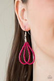 Paparazzi VINTAGE VAULT "Bora Bombora" Pink Necklace & Earring Set Paparazzi Jewelry