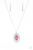 Paparazzi VINTAGE VAULT "Summer Sunbeam" Pink Necklace & Earring Set Paparazzi Jewelry