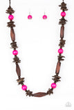 Paparazzi "Cozumel Coast" Pink Necklace & Earring Set Paparazzi Jewelry