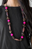 Paparazzi "Cozumel Coast" Pink Necklace & Earring Set Paparazzi Jewelry