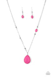 Paparazzi "Peaceful Prairies" Pink Necklace & Earring Set Paparazzi Jewelry