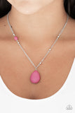 Paparazzi "Peaceful Prairies" Pink Necklace & Earring Set Paparazzi Jewelry