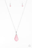Paparazzi "Friends In GLOW Places" Pink Necklace & Earring Set Paparazzi Jewelry